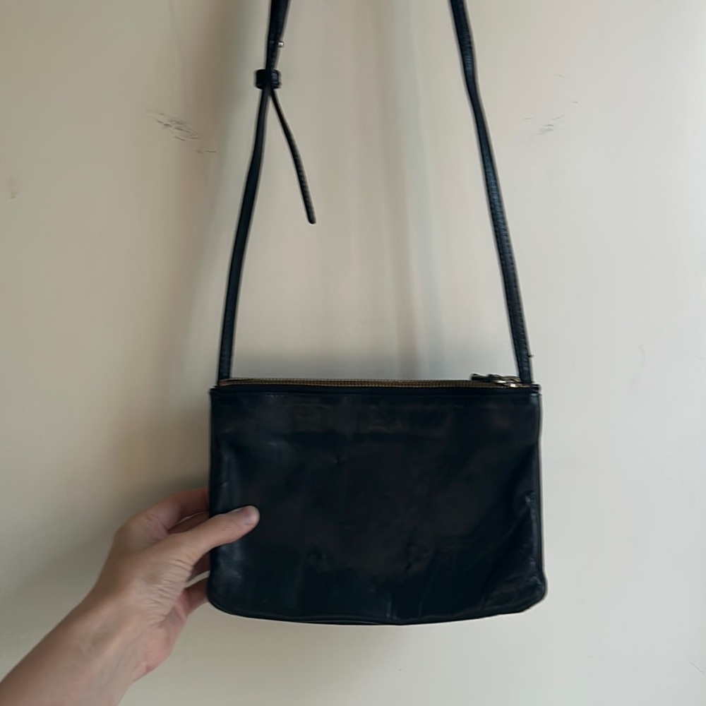 Céline Phoebe Philo small black trio smooth lambskin